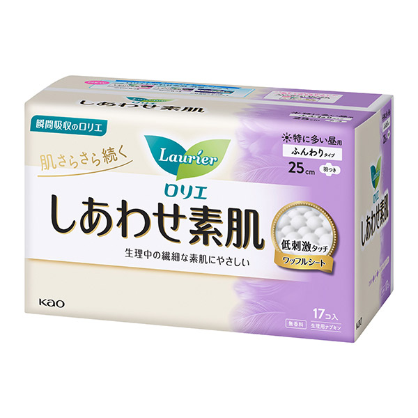 しあわせ素肌 / 特に多い昼用25cm 羽つき / 17枚