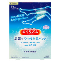 炭酸で やわらか足シート / 6枚 / 本体 / ラベンダーミントの香り / 6枚