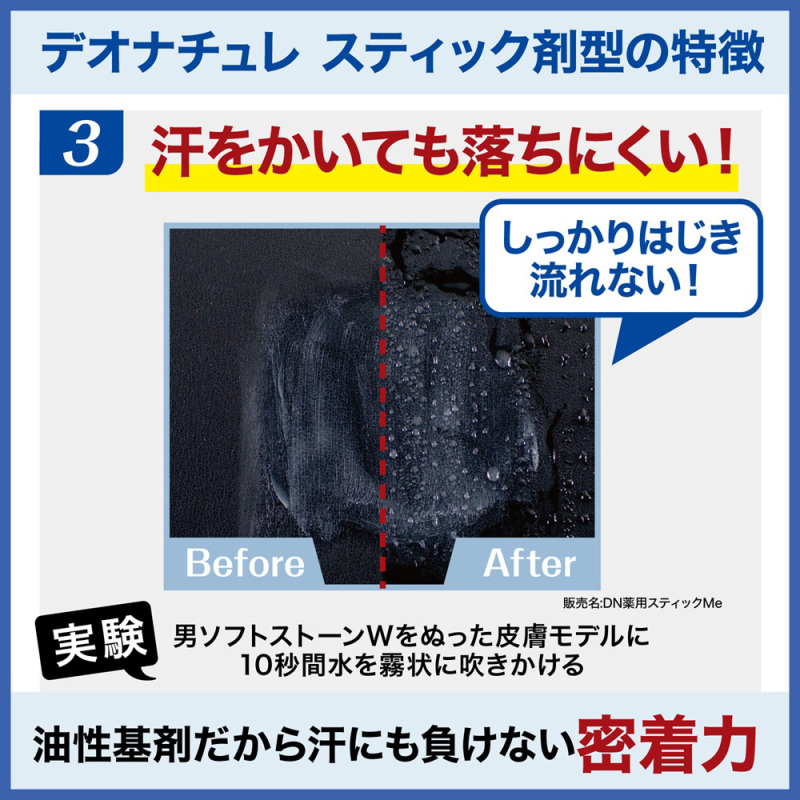 男ソフトストーンW ノンメントール処方 / デオナチュレ(ボディ用