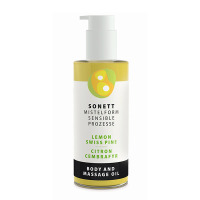 ヤドリギ マッサージオイル レモン / 本体 / 145ml / 伸びのよいなめらかなテクスチャー / レモンとスイスパインの爽やかな香り