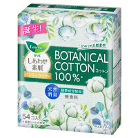 しあわせ素肌パンティライナー BOTANICAL COTTON100% / 54個 / 54個