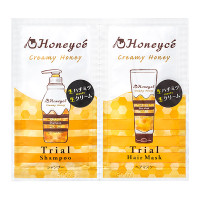 クリーミーハニー シャンプー&ヘアマスク 1 dayお試し / トライアル / 10ml+10g / ほめられハニーの香り