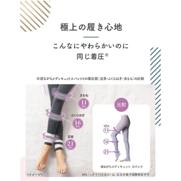 寝ながらメディキュット フワッとキュッと パジャマレギンス 03