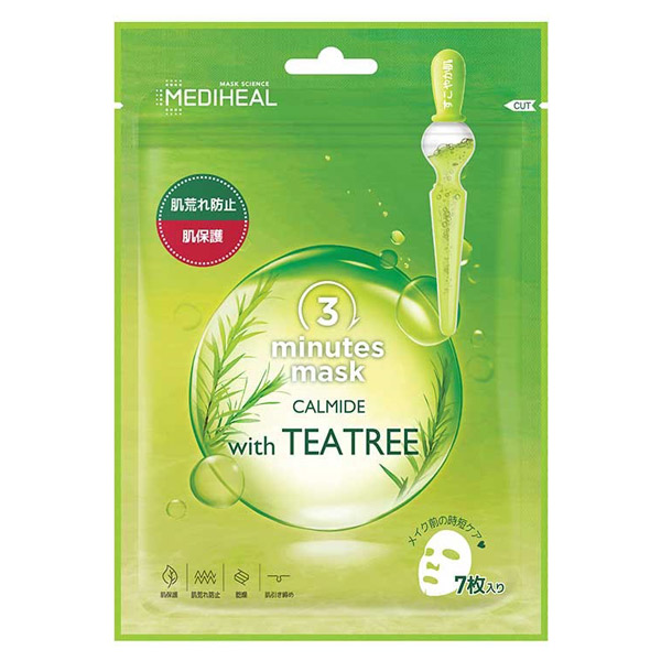 3ミニッツシートマスク カーマイド with TEA TREE / 127ml / チャック袋