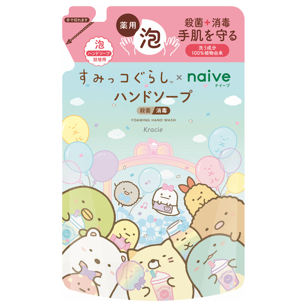 薬用植物性 泡ハンドソープ すみっコぐらし / 詰替え / 450mL / やさしい桃の香り