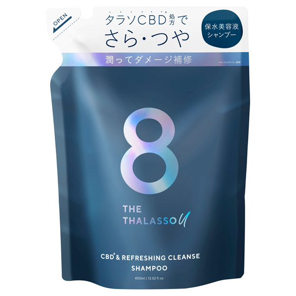 エイトザタラソ ユー CBD&リフレッシング クレンズ 美容液シャンプー / 400ml / 詰替え / ムスキーサボンの香り