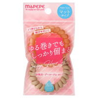 スプリングヘアゴム2P / マットベージュ