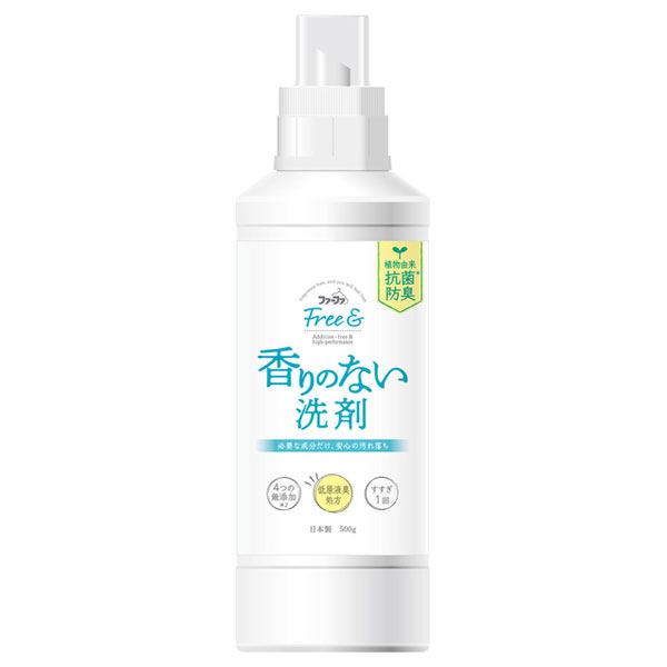 フリー&超コンパクト液体洗剤 / 本体 / 500g / 無香料 フリー&超コンパクト液体洗剤 / 本体 / 500g / 無香料