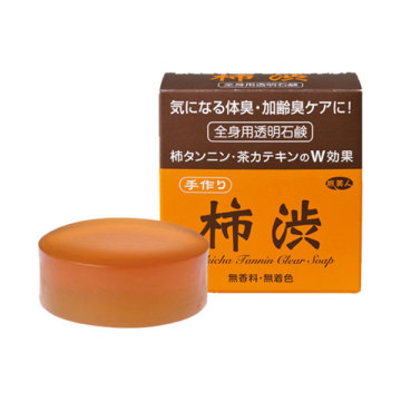 柿渋全身用透明石鹸 100g  3個入 02