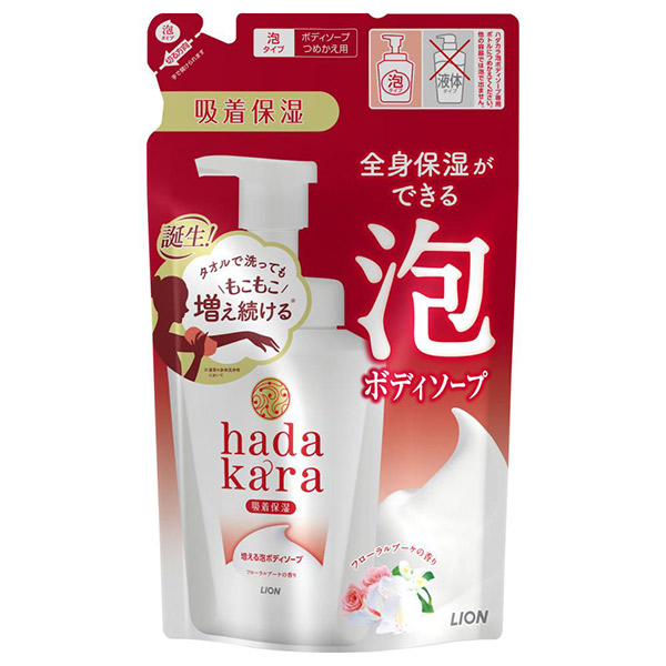 hadakaraボディソープ 泡で出てくるタイプ フローラルブーケの香り / 440ml / 詰替え / フローラルブーケ