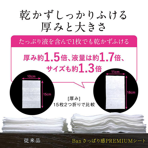 さっぱり感PREMIUMシート クールタイプ ひんやりフローラルの香り