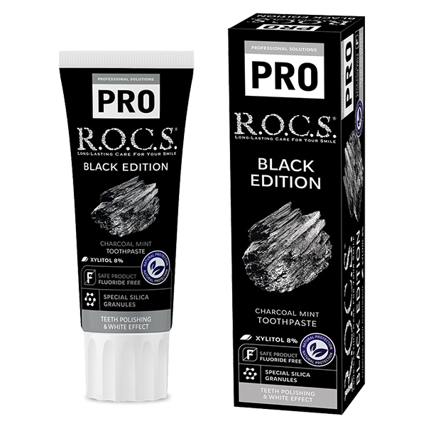 ロックスPRO歯みがき ブラックエディション / 94g / チャコールミント