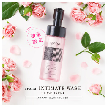 iroha INTIMATE WASH【FOAM TYPE】ダマスクローズとゼラニウムの香り 02
