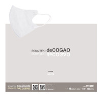 deCOGAO マスク / WHITE / 約114×123mm(Mサイズ/折りたたみ時のサイズ)20枚入り