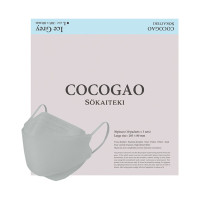 COCOGAO マスク / ICE GREY / Lサイズ 約80×205mm(大人用/ふつうサイズ)30枚入り