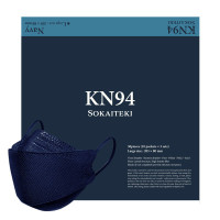 KN94 マスク / NAVY / Lサイズ 約80×205mm(大人用/ふつうサイズ)30枚入り