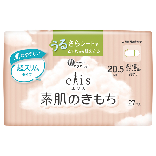 素肌のきもち / 超スリム 多い昼-ふつうの日用 羽なし / 27枚