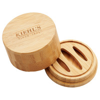 キールズ バンブー ソープディッシュ / 本体 / ベージュ / 蓋:D8.3×H3.0cm 器:D8.5×H2cm