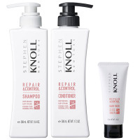 スティーブンノル リペアコントロール シャンプー&コンディショナー<ダメージ・ゴワつき>/ヘアパック ミニチューブ付 / スペシャルアイテム / 500mL/500mL/45mL / フローラルフルーティムスクの香り