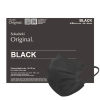 ORIGINAL マスク / BLACK / Mサイズ 約90×165mm (女性用 / ちいさいサイズ)/51枚入り