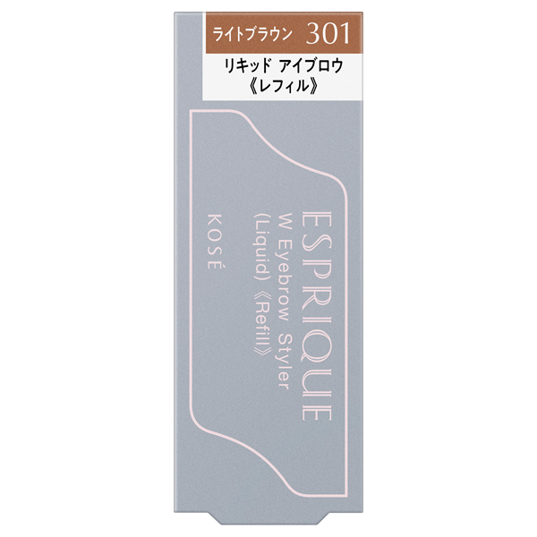 W アイブロウ スタイラー (リキッド) / BR301 ライトブラウン / 1 / レフィル / 無香料 1