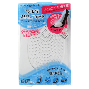 ナチュラルジェルインソール つま先スリムフィット / フットエステ 