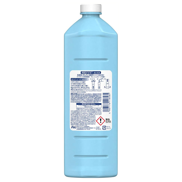 W除菌 食器用洗剤 ファブリーズW消臭 / 670ml / 詰替え / フレッシュクリーン 1