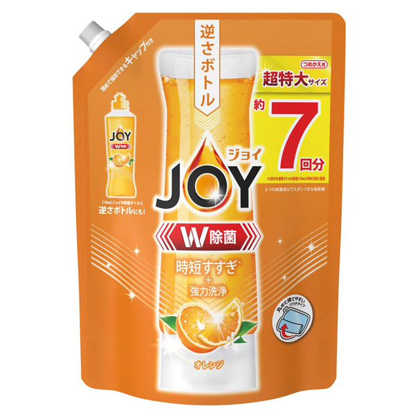 W除菌 食器用洗剤 / 詰替え 超特大 / 910ml / オレンジ W除菌 食器用洗剤 / 詰替え 超特大 / 910ml / オレンジ