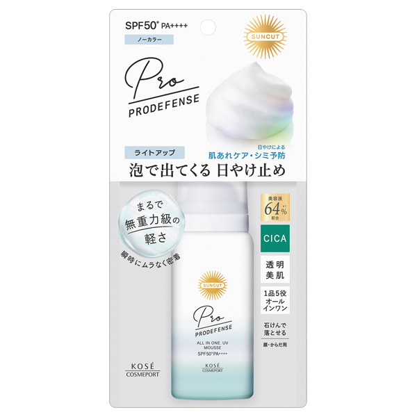 サンカットR プロディフェンス オールインワンUV ムース(ライトアップ) / SPF50+ / PA++++ / 60g