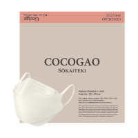 COCOGAO マスク / Greige / Lサイズ 約80×205mm (大人用 / ふつうサイズ)/30枚入り