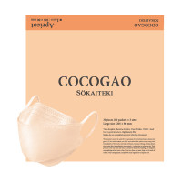 COCOGAO マスク / Apricot / Lサイズ 約80×205mm (大人用 / ふつうサイズ)/30枚入り
