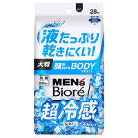 顔もふけるボディシート クールタイプ / 28枚入り / 本体 / クールオーシャンの香り / 28枚入り