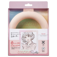 COOLOOP ネックリングRUDDY / コーラル / 幅14×高さ15.5×厚み2.5cm/内周:32cm/重量:105.1g