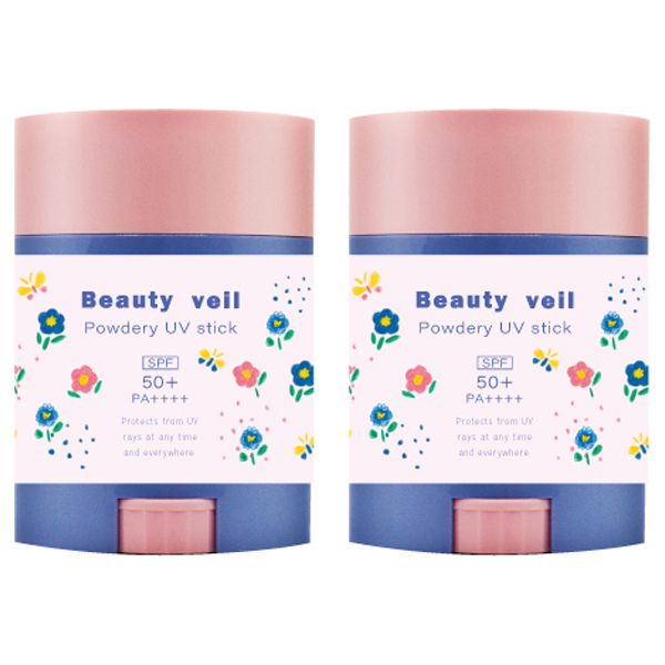 限定デザインパウダリーUVスティック2個セット(パッケージレス) / SPF50+ / PA++++ / 20g×2 / 本体/スペシャルアイテム / フローラルムスク / さらさら