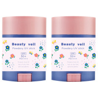 限定デザインパウダリーUVスティック2個セット(パッケージレス) / SPF50+ / PA++++ / 本体 / 20g×2 / さらさら / フローラルムスク