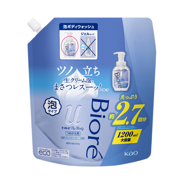 ザ ボディ 泡タイプ / つめかえ用 / 1200ml / ピュアリーサボンの香り