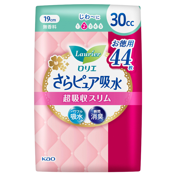 さらピュア吸水 超吸収スリム / 44枚 / 30cc スーパージャンボ
