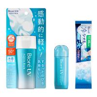 ビオレUV アクアリッチウォータリージェルセット / SPF50+ / PA++++ / 70ml+1.8ml / ホワイトミュゲの優しい香り