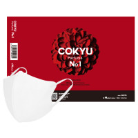 COKYU / ヒアルロン酸配合マスク / ホワイト / 約109×124mm (大人用 / ふつうサイズ)/20枚入り / オークベースの森林浴な香り
