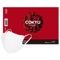 COKYU / ヒアルロン酸配合マスク / ホワイト / 約109×124mm (大人用 / ふつうサイズ)/20枚入り / 無香