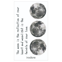 The moon is the reflection of your heart / 60mm×105mm×1mm