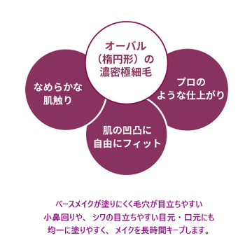 アクトレス オーバル メイクブラシ 02