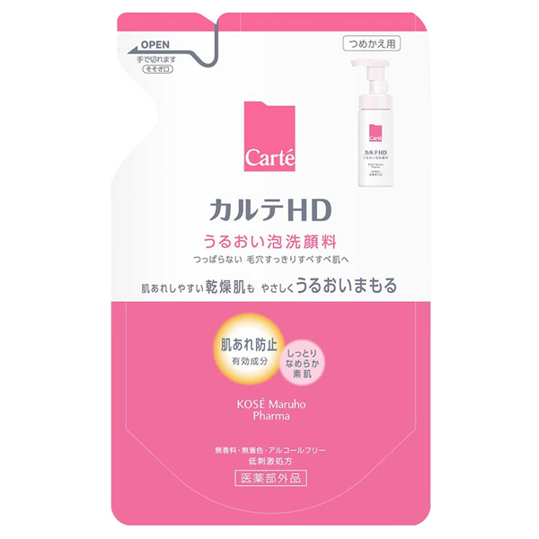 カルテHD モイスチュア ウォッシングフォーム / 130mL / つめかえ用 / 無香料