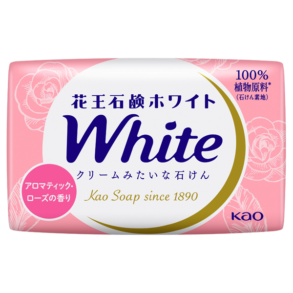 花王石鹸ホワイト / 6個入 / 普通サイズ / アロマティック・ローズの香り 1