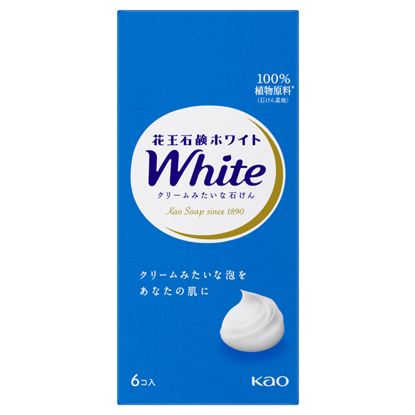 花王石鹸ホワイト / 6個入 / 普通サイズ