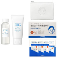 イハダ薬用ローション(とてもしっとり)+イハダ薬用ナイトパック+イハダオリジナルポーチ&サンプルセット / BEAUTY DAY限定アイテム