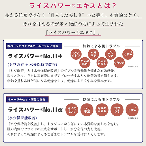 リンクルボールセラム / ライスフォース(美容液, スキンケア