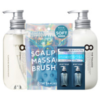 【4,620円(税込)相当】エイトザタラソ モイスト ブラシ&ボディサシェ付きキット / 475ml+475ml / BEAUTY DAY限定アイテム / アクアホワイトフローラルの香り / 475ml+475ml