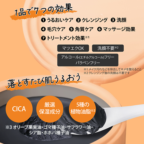 クリアプロ クレンジングバーム CICA ブラックホット / ソフティモ