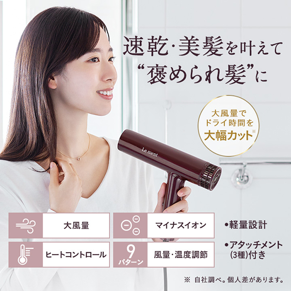 イオンケアドライヤー / Le ment(ルメント)(ドライヤー, 美容